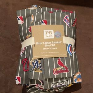 Mlb sheets from Pottery Barn teen